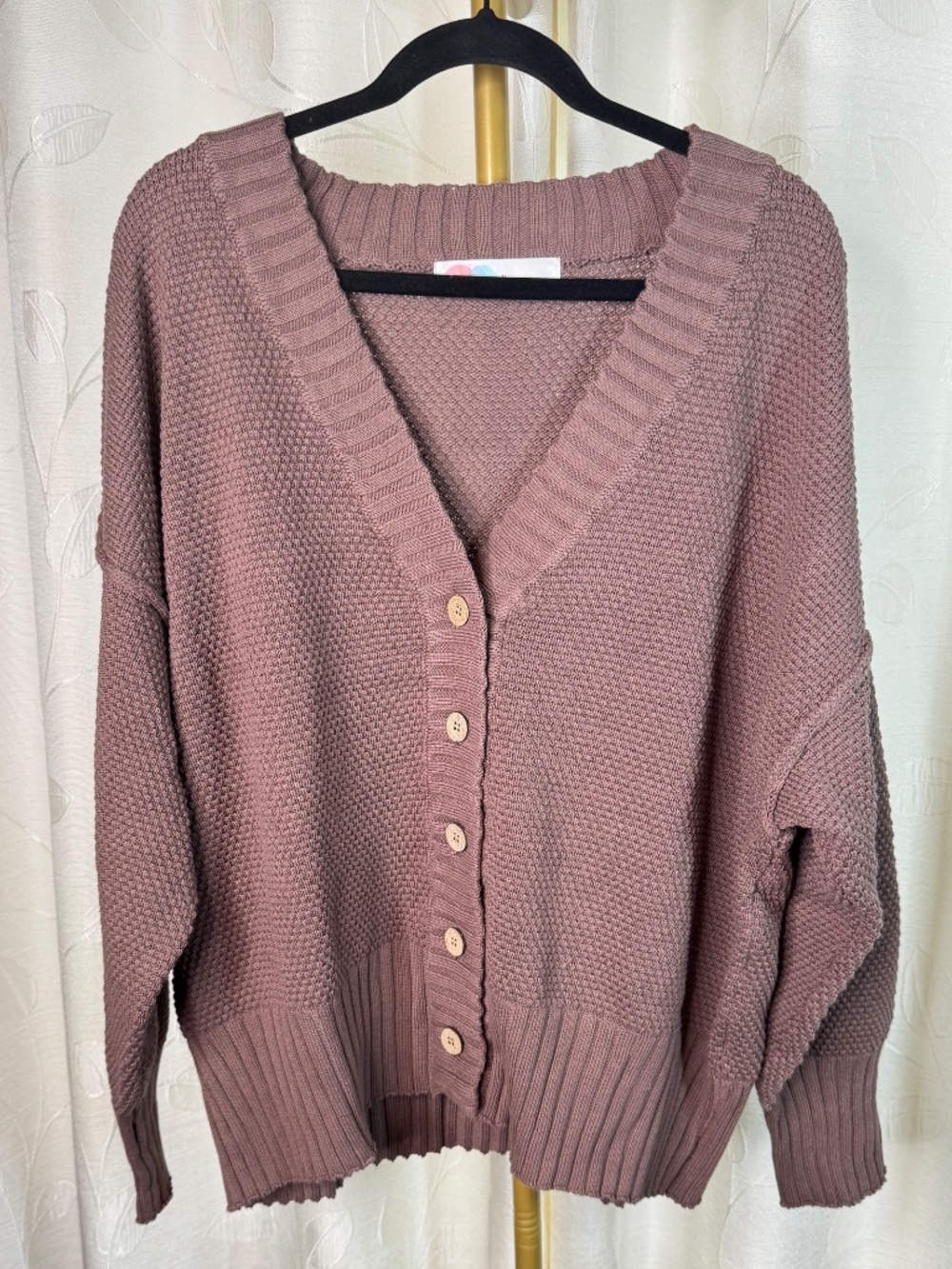 Free People Hailee Cardi Pant and Cardigan Sweater Set, Size L - Picture 6 of 13